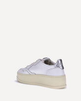 Medalist Platform Sneakers - WHITE | Base Blu