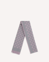 Miss Stenny GG Monogram wool Scarf - PINK | Base Blu
