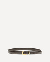 Leather Ring Belt - BROWN | Base Blu