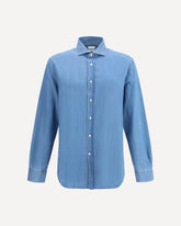 Camicia in denim di cotone - BLU | Base Blu