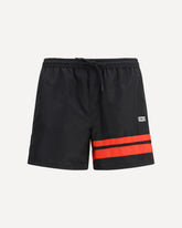 Logo Swim Shorts - BLACK | Base Blu