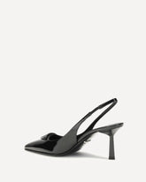 Décolleté slingback in vernice - NERO | Base Blu