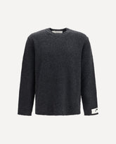 Crew neck wool Sweater - GREY | Base Blu