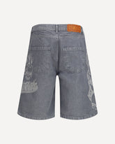 Riders baggy Shorts with designs - GREY | Base Blu