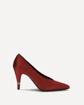 Gianni satin Pumps - RED | Base Blu