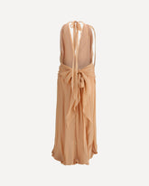 Silk georgette long Dress - PINK | Base Blu