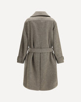 Cappotto in lana e alpaca - KAKI  | Base Blu
