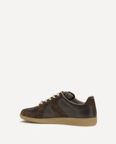 Leather Sneakers - BROWN | Base Blu