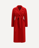 Wool cashmere and silk wrap Coat - RED | Base Blu