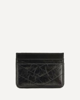 Portacarte Niki in pelle vintage - NERO | Base Blu