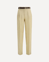 Mstsumero Pants in linen batavia - BEIGE | Base Blu