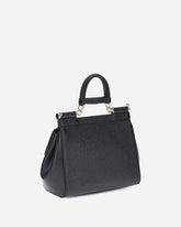 Leather Handbag - BLACK | Base Blu