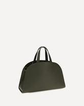 Romy calf leather Top Handle Bag - GREEN | Base Blu