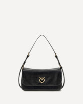 Love Click Soft Horizontal Shoulder Bag - BLACK | Base Blu