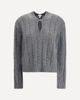 Maglione in Lana Mouliné - GRIGIO | Base Blu