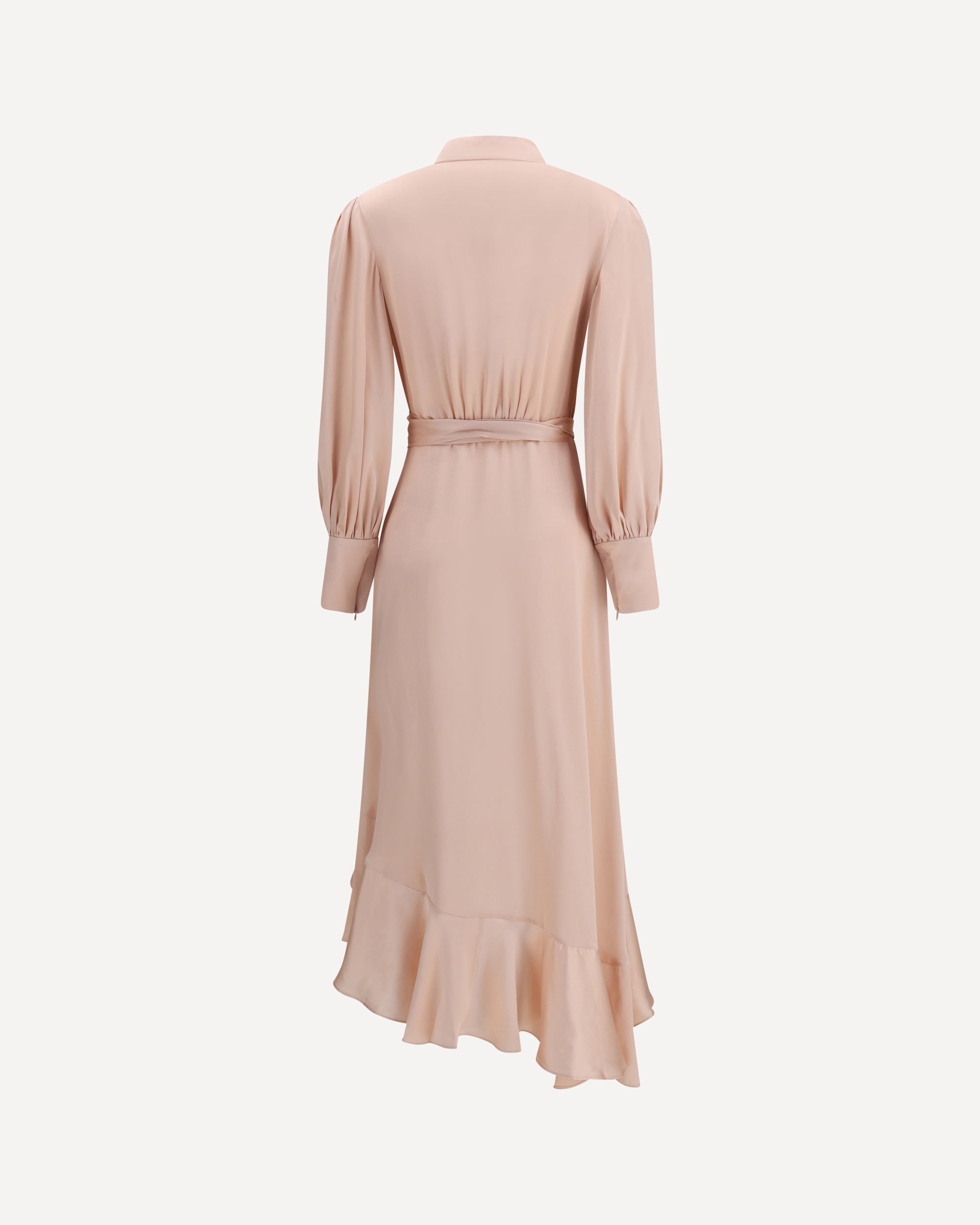zimmermann silk wrap dress rose Zimmermann Silk Wrap Midi Dress in Rose