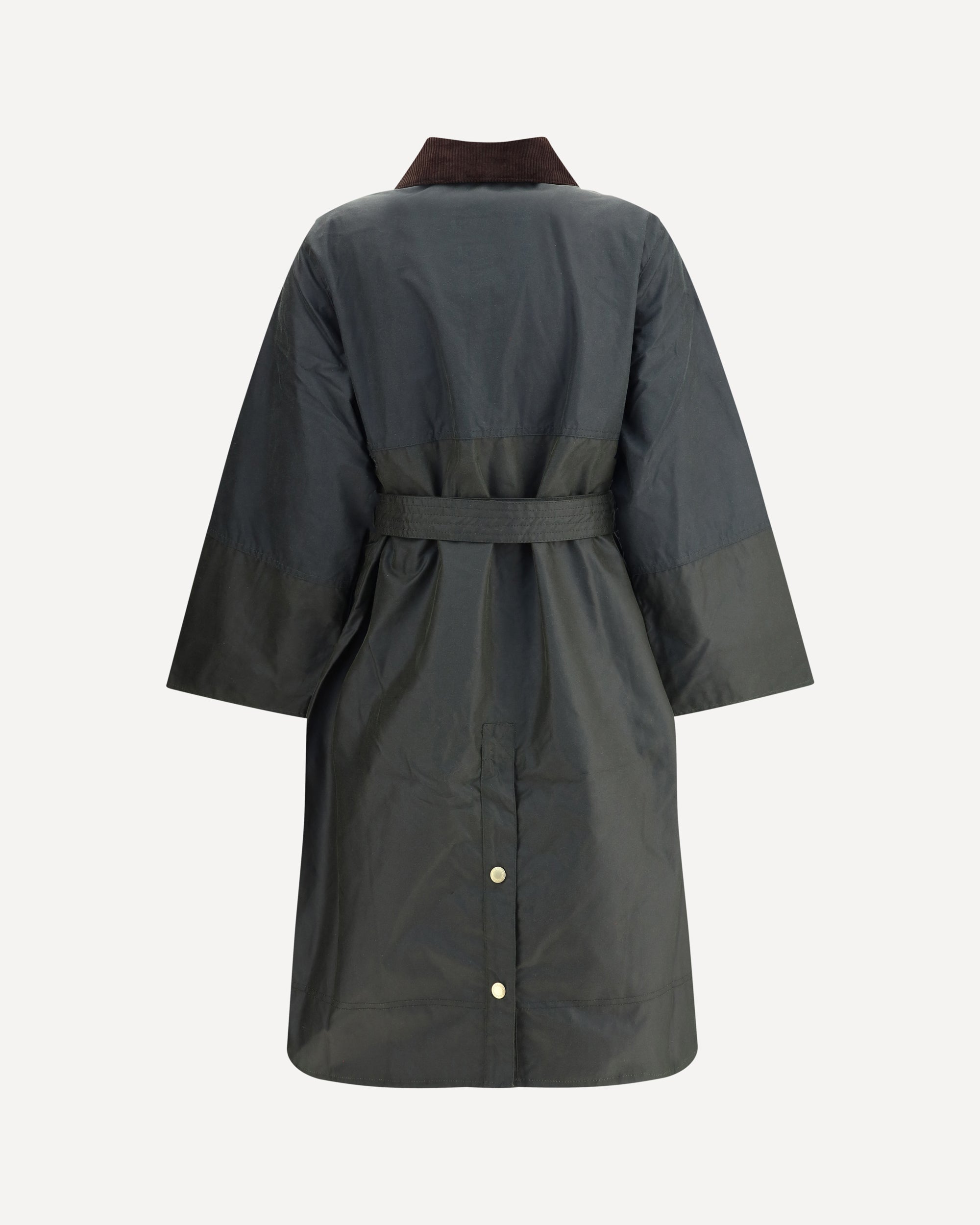 BARBOUR Milda waxed Trench Coat GREEN | Base Blu