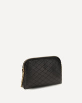 Borsa a Tracolla Camera Bag Gaby in pelle di agnello - NERO | Base Blu