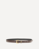 Cassandre slim Belt - BROWN | Base Blu