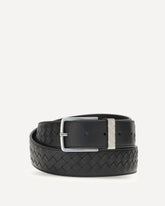 Intrecciato Belt - BLACK | Base Blu