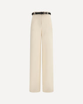 Elegant Pants with belt - CREAM | Base Blu
