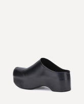 Leather Mules - BLACK | Base Blu