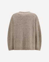 Bouclé yarn Sweater with lurex - BEIGE | Base Blu