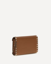 Mini Rockstud Shoulder Bag - BROWN | Base Blu