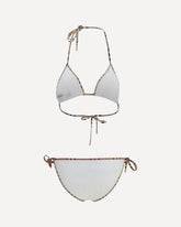 Check Detail Triangle Bikini - WHITE | Base Blu