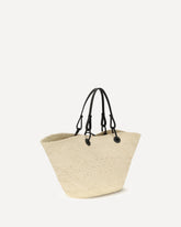 Anagram Basket Shoulder Bag - BEIGE | Base Blu