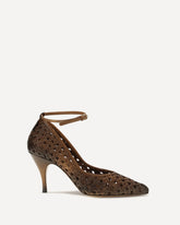 Woven leather Pumps - BEIGE | Base Blu