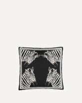 Cuscino in duchesse di cotone - NERO | Base Blu