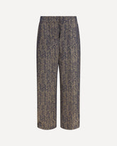 Chevron jacquard viscose Pants - BROWN | Base Blu