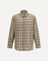 Camicia con motivo Check all over - BEIGE | Base Blu