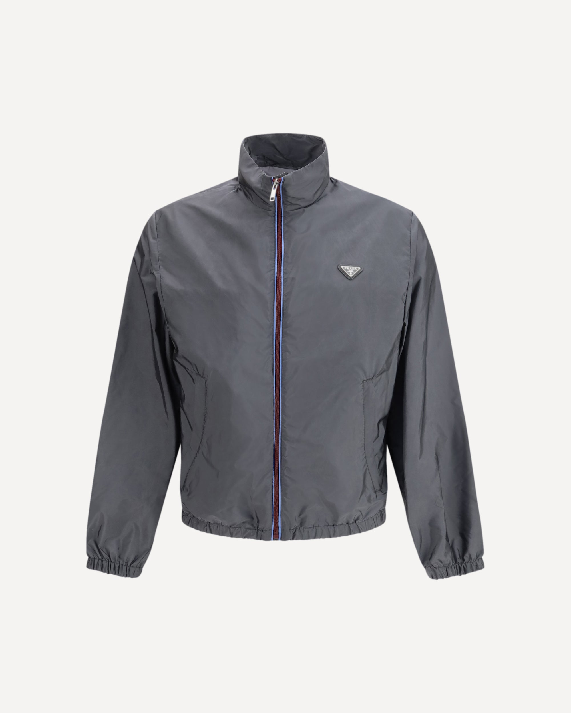 PRADA High-neck nylon Jacket GREY | Base Blu