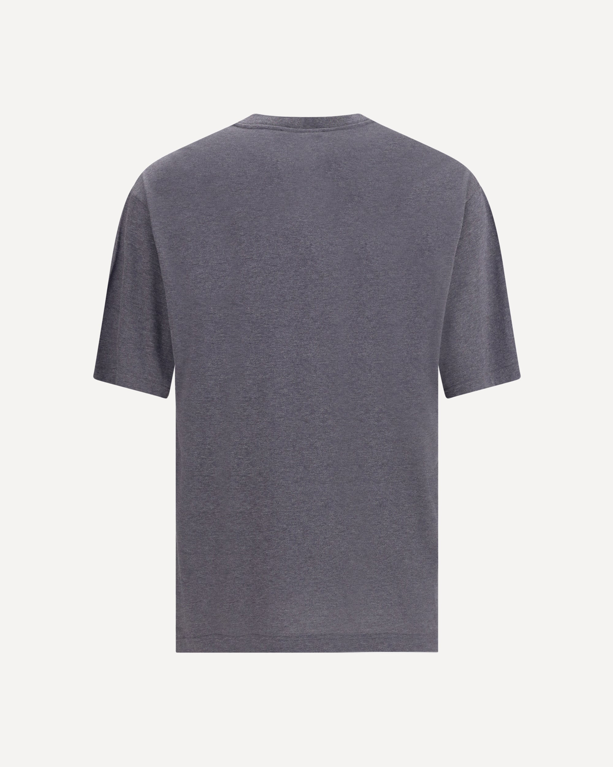 DOLCE & GABBANA Cotton T-Shirt with logo print GREY | Base Blu