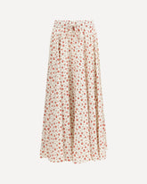 Floral print drawstring midi Skirt - MULTICOLOUR | Base Blu