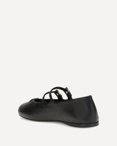 Leather Ballerinas - BLACK | Base Blu