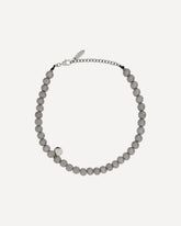 Shimmer Bead Necklace - SILVER | Base Blu