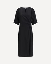 Praga black midi Dress - BLACK | Base Blu