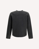 Heavy long-sleeve T-shirt - BLACK | Base Blu