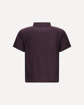 Semi-sheer polo Shirt - PURPLE | Base Blu