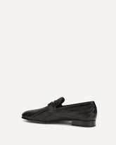 Woven Gancini Loafers - BROWN | Base Blu