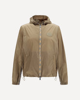 Newport nylon Hooded Jacket - BROWN | Base Blu