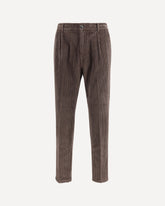 Pantaloni in velluto a coste - MARRONE | Base Blu