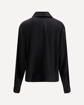 Camicia in seta elasticizzata - NERO | Base Blu