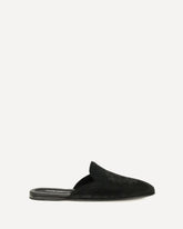 Calfskin leather Mules - BLACK | Base Blu