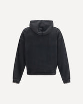 Hoodie with stitch details - BLACK | Base Blu