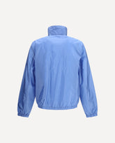 High-neck nylon Jacket - LIGHT BLUE | Base Blu