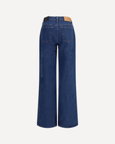 Jeans a Vita Alta Lotta di 7FOR - BLU | Base Blu